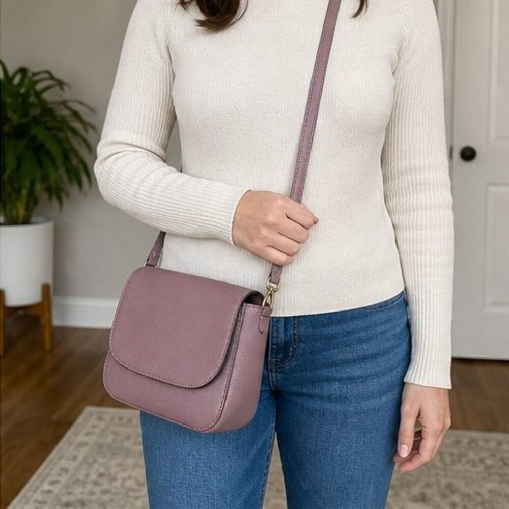 Slate Saffiano Crossbody Bag - Picture 2 of 6